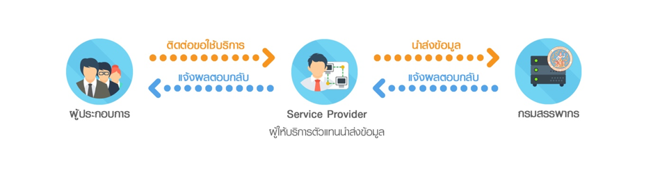 การส่งใบกำกับอิเล็กทรอนิกส์แบบ Service Provider